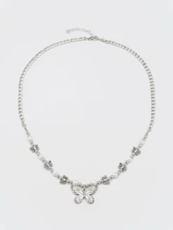 Minga London Clothing Mythical Butterfly Pearl Necklace