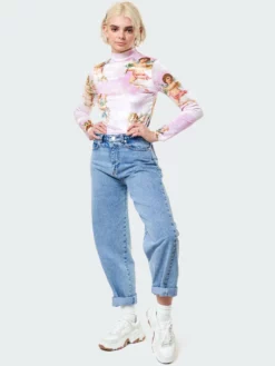 Minga London Angel Heaven Velvet Top In Pink