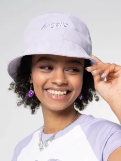 Minga London Clothing Angelic Corduroy Bucket Hat In Lilac