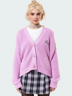 Minga London Angelic Pink Knitted Cardigan Clothing