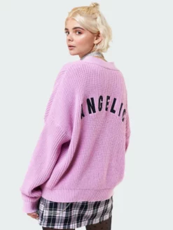 Minga London Angelic Pink Knitted Cardigan Clothing