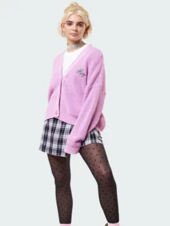 Minga London Angelic Pink Knitted Cardigan Clothing
