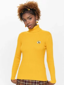 Minga London Bumble Bee High Neck Knitted Top Clothing