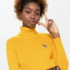 Minga London Bumble Bee High Neck Knitted Top Clothing