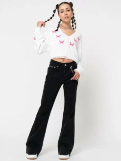 Minga London Clothing Butterfly Queen Crop Cardigan