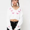 Minga London Clothing Butterfly Queen Crop Cardigan