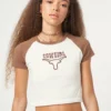 Minga London Cowgirl Bull Baseball Tee Clothing