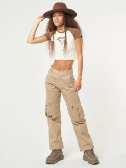 Minga London Cowgirl Bull Baseball Tee Clothing