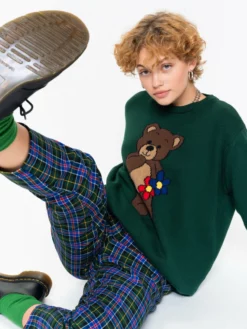Minga London Cute Teddy Bear Knitted Jumper