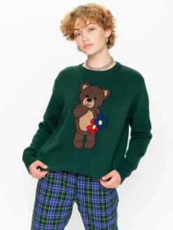 Minga London Cute Teddy Bear Knitted Jumper
