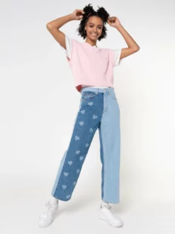 Minga London Heart Pink Cable Knitted Sweater Vest