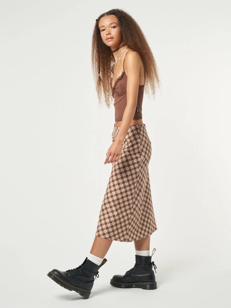 Minga London Jolene Plaid Midi Skirt