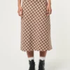Minga London Jolene Plaid Midi Skirt