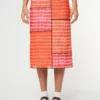 Minga London Clothing Vivid Tie Dye Patchwork Midi Skirt