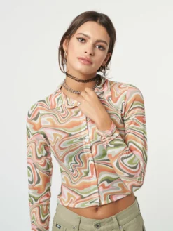 Minga London Illusion Mesh Shirt Clothing