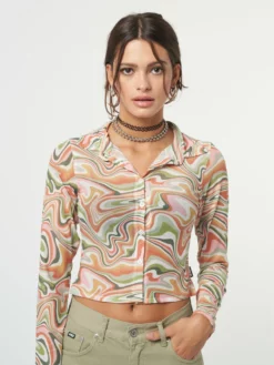 Minga London Illusion Mesh Shirt Clothing