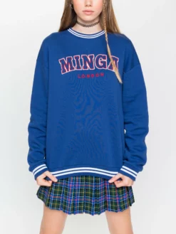 Minga London Minga Sporty Sweater In Blue