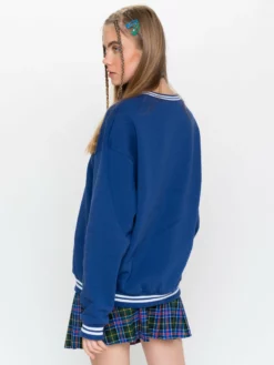 Minga London Minga Sporty Sweater In Blue