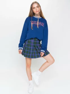 Minga London Minga Sporty Sweater In Blue