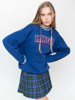 Minga London Minga Sporty Sweater In Blue