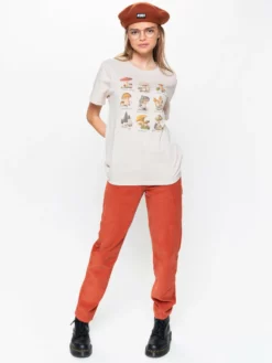 Minga London Bottoms Rust Corduroy Mom Jeans