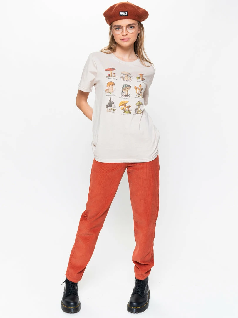 Minga London Bottoms Rust Corduroy Mom Jeans