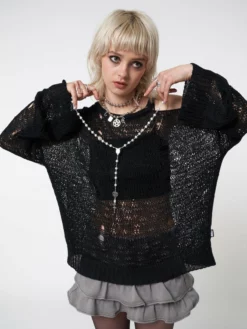 Minga London Pray 4 Me Rosary Pearl Beads Necklace