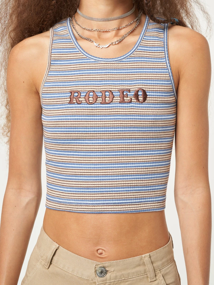 Minga London Rodeo Striped Vest Top Clothing