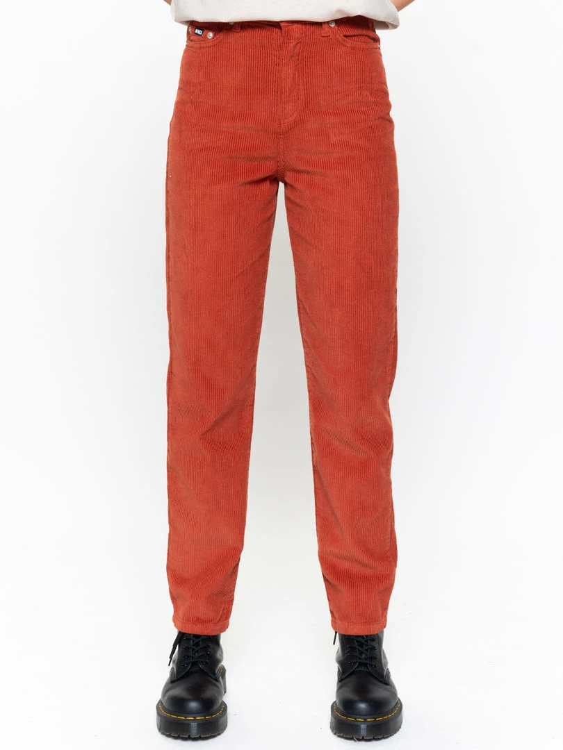 Minga London Bottoms Rust Corduroy Mom Jeans
