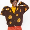 Minga London Sunflower Girl Knitted Cardigan