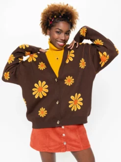 Minga London Sunflower Girl Knitted Cardigan