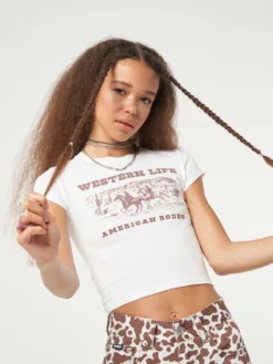 Minga London Clothing Western Life Baby Tee