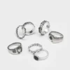 Minga London Ace Of Spades Silver Rings Set Clothing