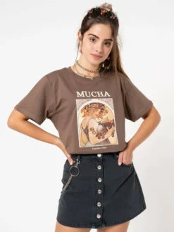 Minga London Alphonse Mucha Art T-shirt Clothing