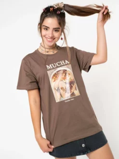 Minga London Alphonse Mucha Art T-shirt Clothing
