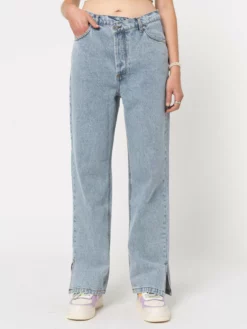 Minga London Asymmetric Straight Leg Jeans