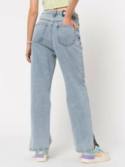 Minga London Asymmetric Straight Leg Jeans