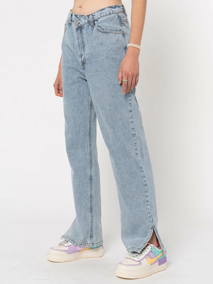 Minga London Asymmetric Straight Leg Jeans