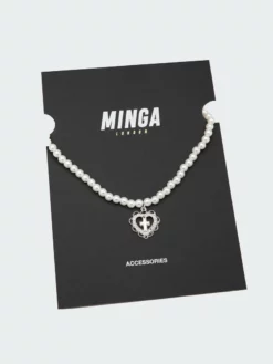 Minga London Bridget Heart Baroque Pearl Necklace
