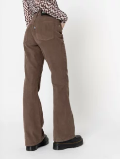Minga London Clothing Brown Corduroy Flare Pants