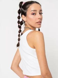 Minga London Cute Ribbed Vest Crop Top