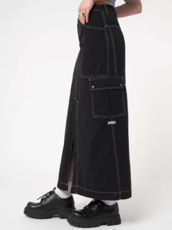 Minga London Deb Black Cargo Maxi Skirt Most Wanted