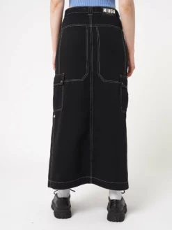 Minga London Deb Black Cargo Maxi Skirt Most Wanted