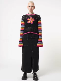 Minga London Deb Black Cargo Maxi Skirt Most Wanted