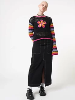 Minga London Deb Black Cargo Maxi Skirt Most Wanted