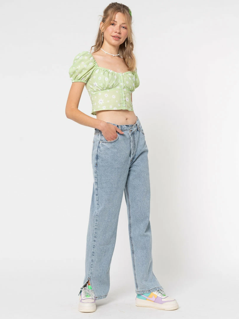 Minga London Eden Floral Milkmaid Top