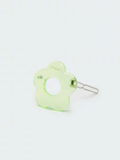 Minga London Clothing Flower Power Translucent Green Hair Clip