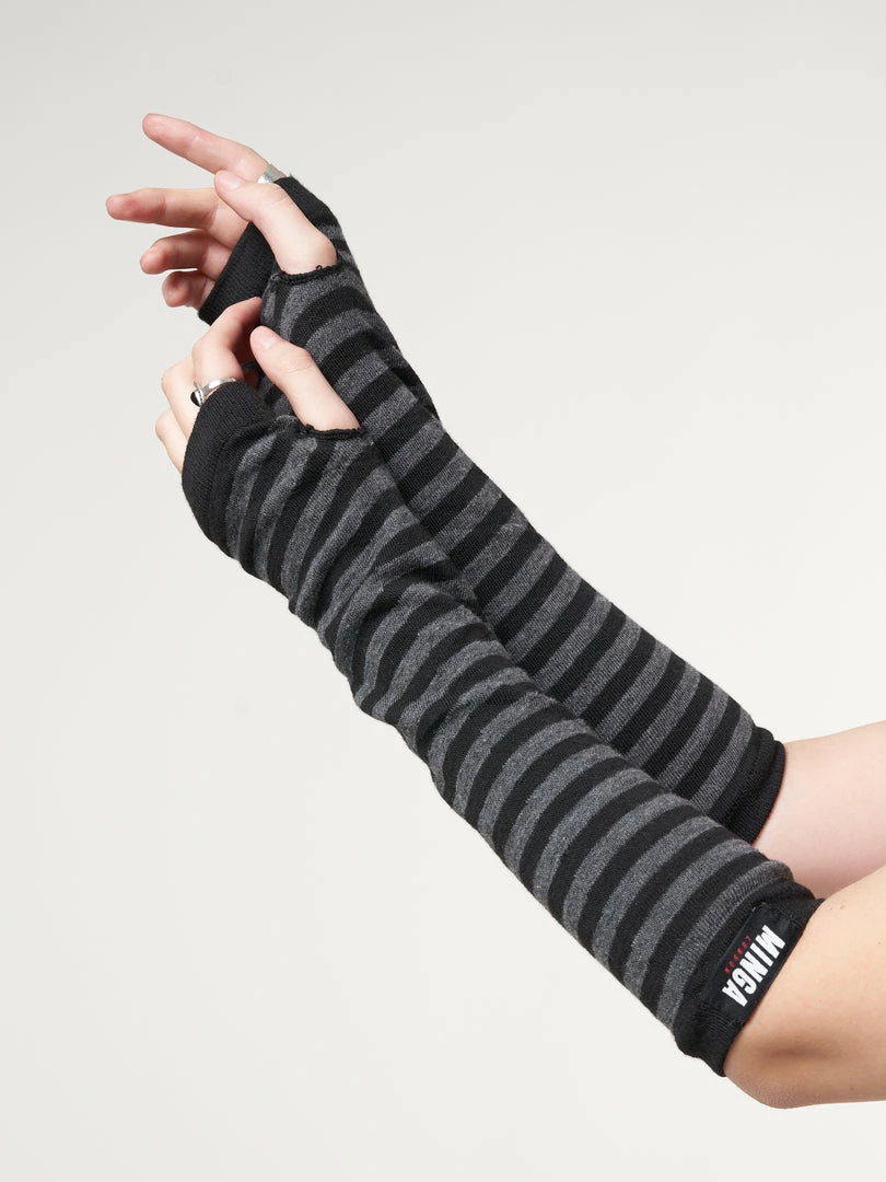 Minga London Most Wanted Striped Arm Warmers