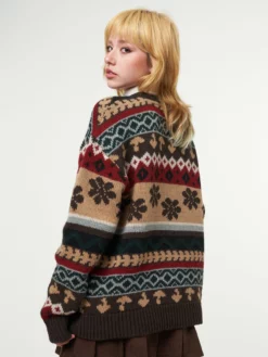 Minga London Granny Jacquard Knit Jumper