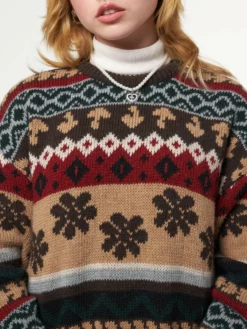 Minga London Granny Jacquard Knit Jumper